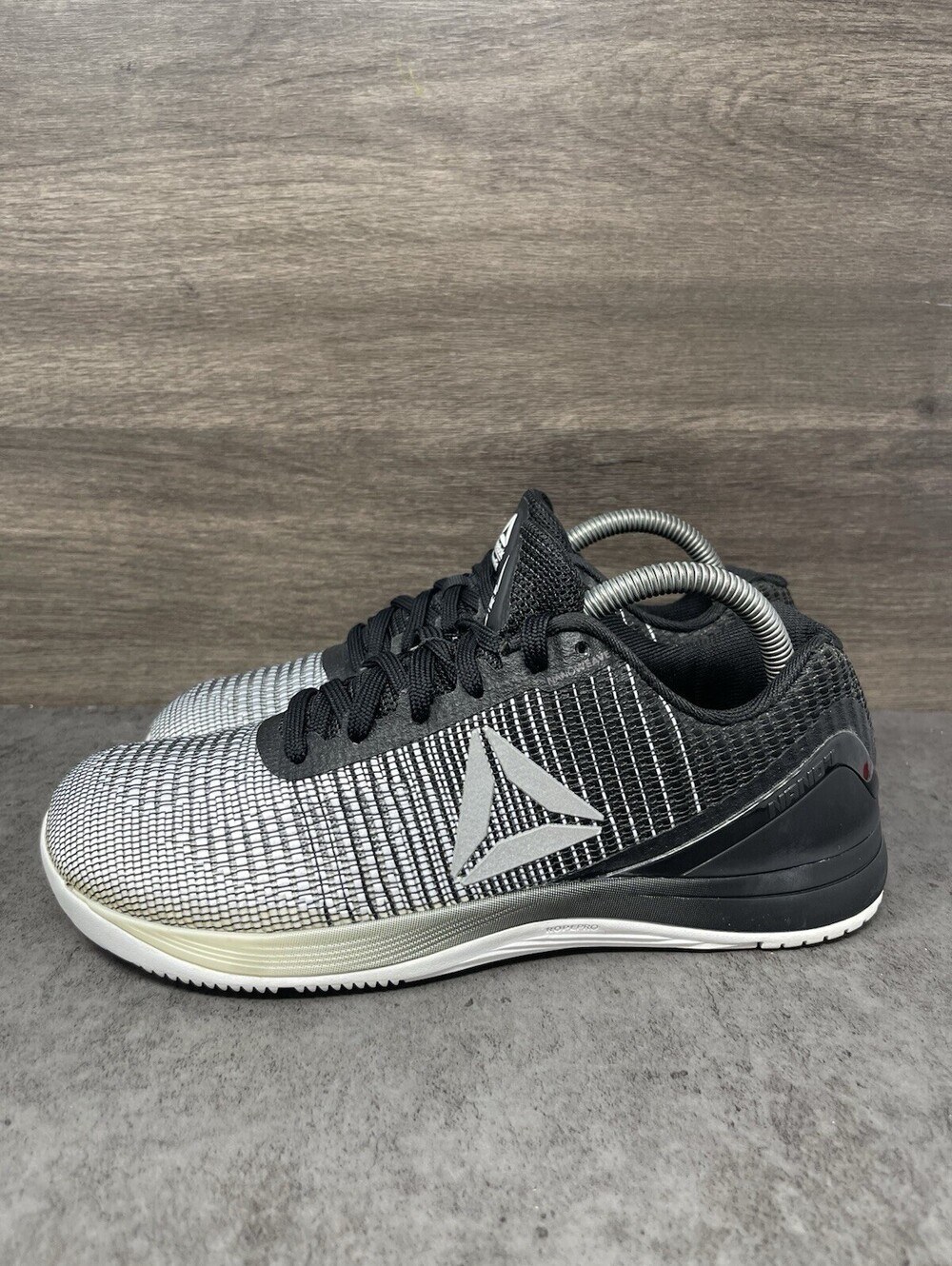 Reebok CrossFit Nano 7.0 Size 9 Womens Black White Cross Training BS8352